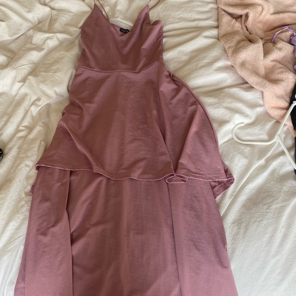 Boohoo Petite Layered Maxi Dress - Picture 8 of 9